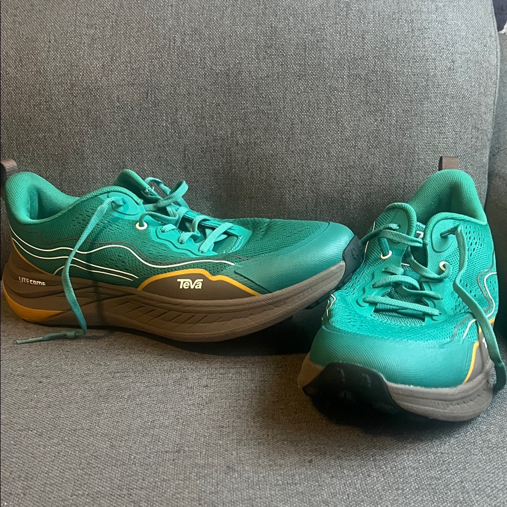 Teva Teal Green and Brown Men's Sneakers